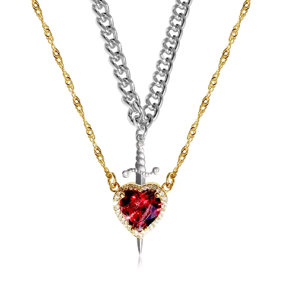 Bound By Heart Necklace Set