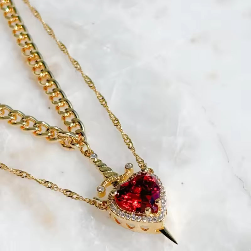 Bound By Heart Necklace Set