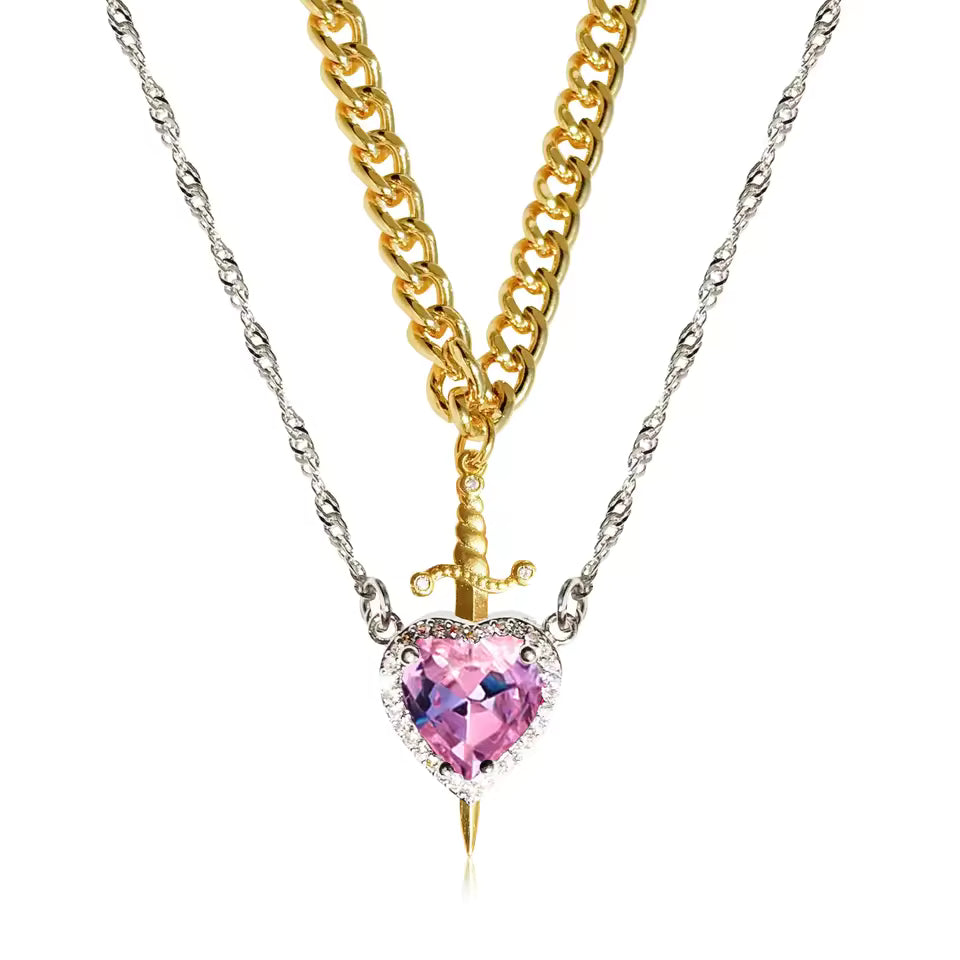 Pierce of Love Necklace Set
